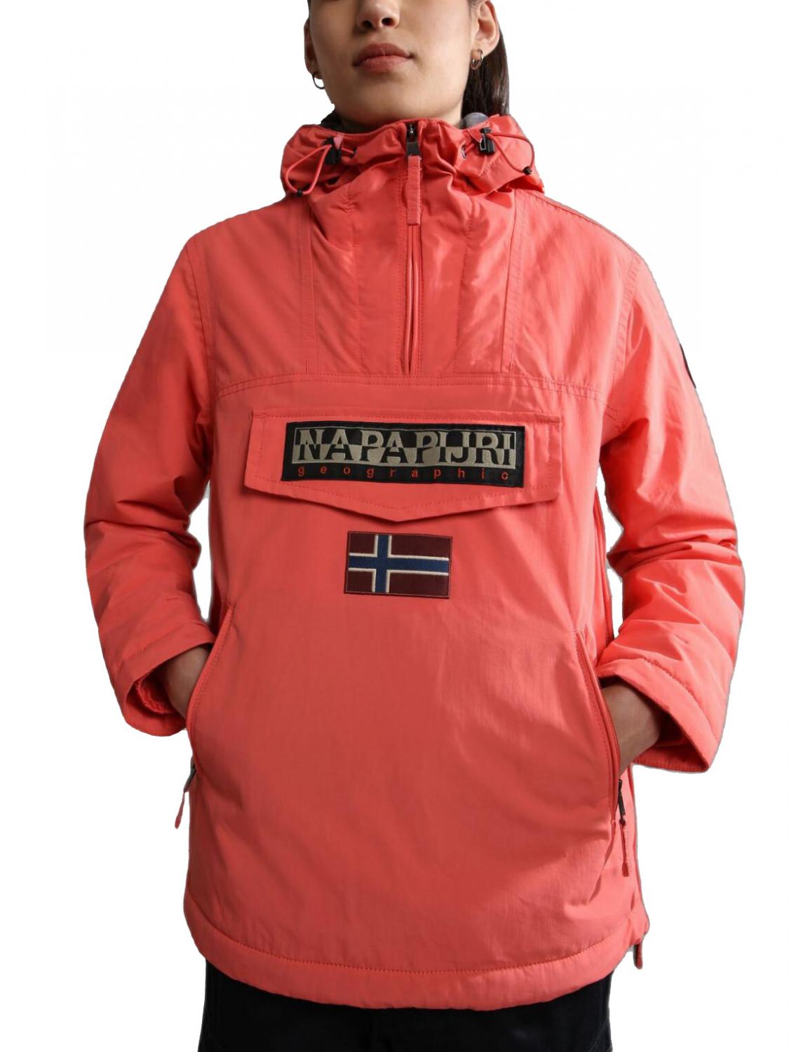 Napapijri Rainforest Winter Geaca Rezistenta La Vant Cu Gluga Zmeura Roz Cump r La Pre uri De Outlet