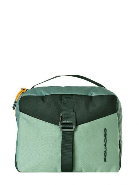 PIQUADRO SPIKE Beauty Case din material reciclat VERDE - Truse de toaletă