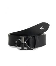CALVIN KLEIN CK JEANS MONOGRAM PLAQUE Curea de piele negru - Curele - 1