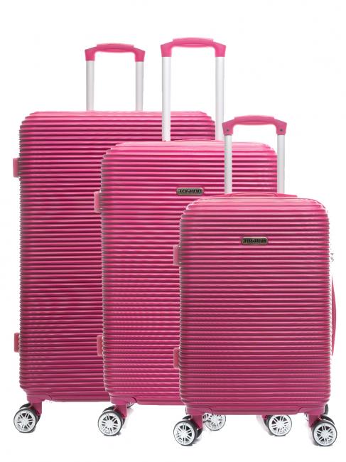 JAGUAR LUCKY Set de 3 carucioare fucsie - Set trolere