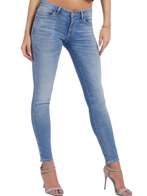 GUESS CURVE X blugi skinny purta lumina. - Pantaloni pentru femei