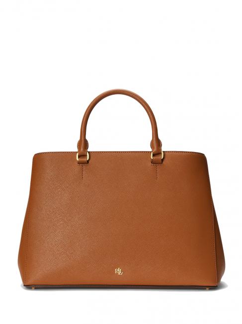 RALPH LAUREN HANNA Geanta mare din piele lauren tan6 - Genți femei