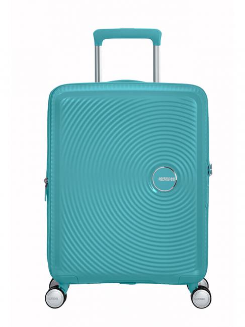AMERICAN TOURISTER Troller Linia SOINDBOX, bagaj de mână, extensibil tonic turcoaz - Bagaje de mână