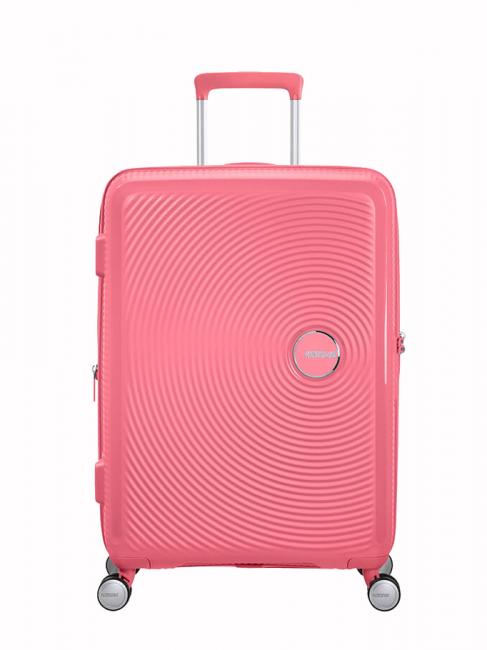 AMERICAN TOURISTER SOUNDBOX SPINNER Troller mediu, extensibil coral sărutat de soare - Trolere rigide
