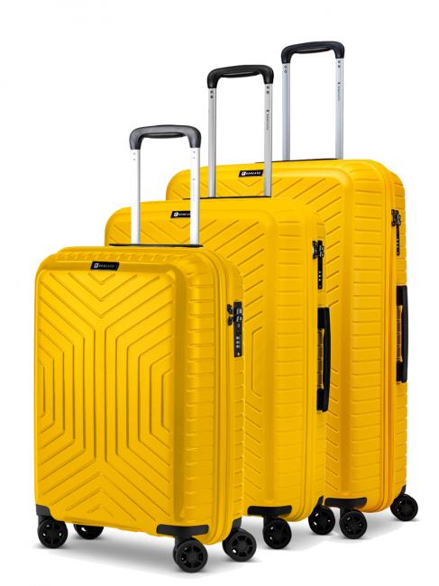 R RONCATO HEXA Set 3 carucioare: cabina + mediu + mare galben - Set trolere