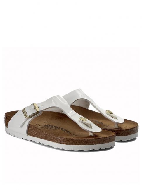 BIRKENSTOCK GIZEH Slapi în Birko-Flor alb - Pantofi femei