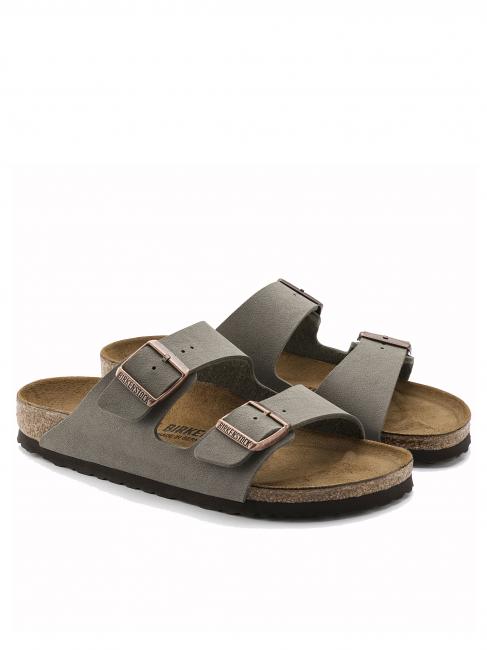 BIRKENSTOCK ARIZONA Sandale din nubuc piatră - Pantofi bărbați