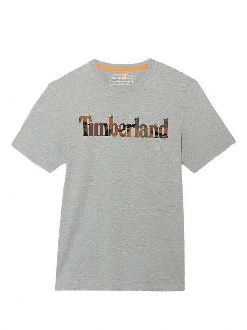 TIMBERLAND T-shirt con logo mimetico  erica gri mediu - tricou