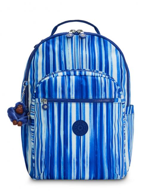 KIPLING SEOUL KIDS Rucsac pentru laptop de 15". dungi regale - Rucsacuri pentru școală și timp liber