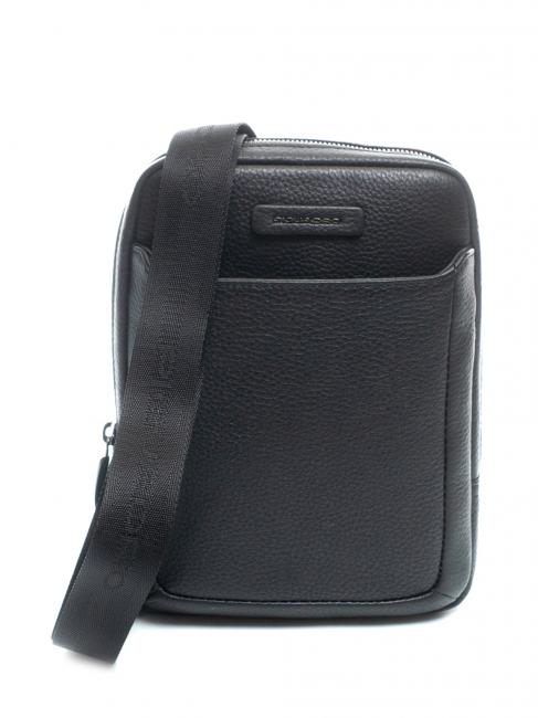 PIQUADRO MODUS RESTYLING Geanta ipad mini din piele negru - Genți de umăr bărbați