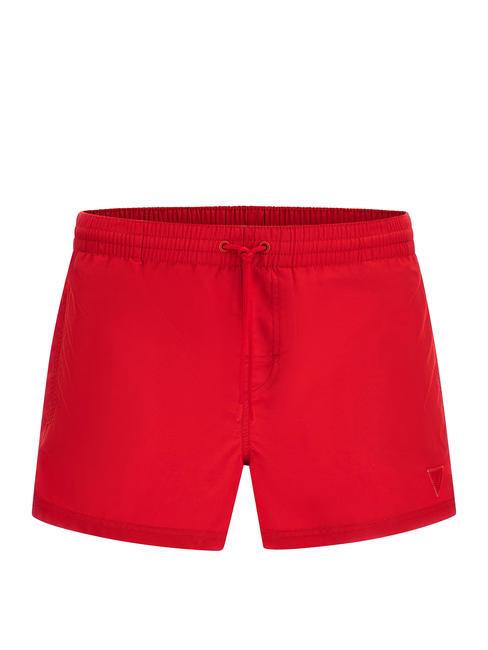 GUESS BASIC Costum cu pantaloni scurți roșu chili - Costume de baie