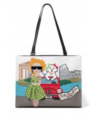 BRACCIALINI CARTOLINE ROMA Geantă shopper de umăr negru - Genți femei - 1