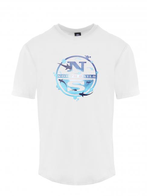 NORTH SAILS SEA LOGO Tricou din bumbac alb - tricou