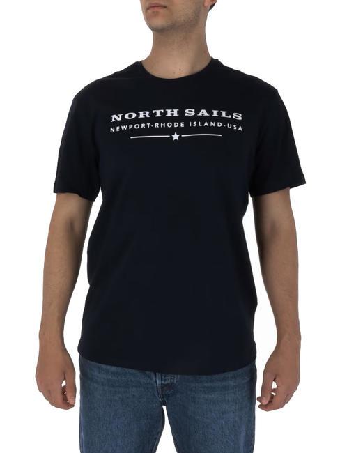 NORTH SAILS NEWPORT - RHODE ISLAND Tricou din bumbac negru - tricou