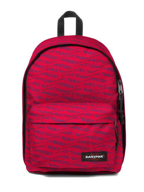 EASTPAK OUT OF OFFICE Rucsac pentru laptop de 13 " sculpytype roșu - Rucsacuri pentru școală și timp liber