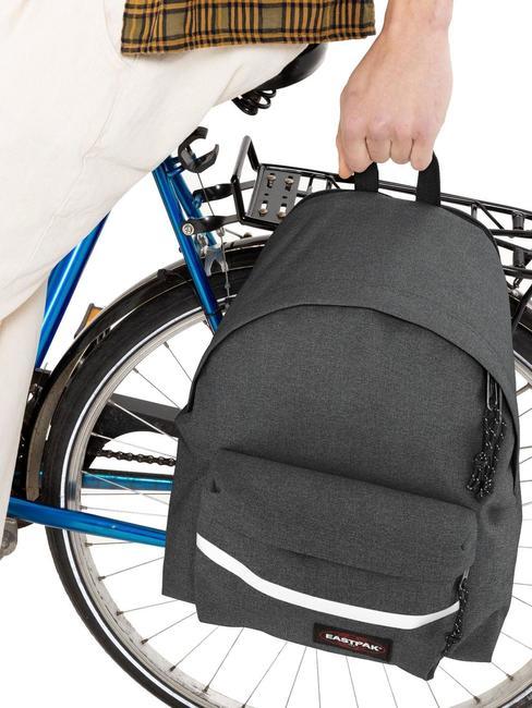 EASTPAK PADDED BIKE Rucsac cu cârlige pentru biciclete BlackDenim - Rucsacuri pentru laptop