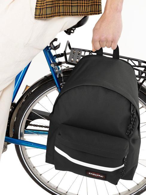 EASTPAK PADDED BIKE Rucsac cu cârlige pentru biciclete BLACK - Rucsacuri pentru laptop