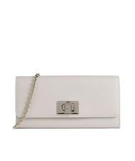 FURLA 1927 Portofel clutch din piele cu lant - Portofele femei