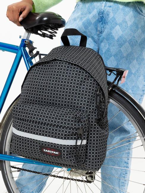 EASTPAK PADDED BIKE Rucsac cu cârlige pentru biciclete refleks negru - Rucsacuri pentru laptop