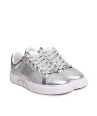 TWINSET PRINT OVAL T Adidași din piele laminată argint - Pantofi femei - 1