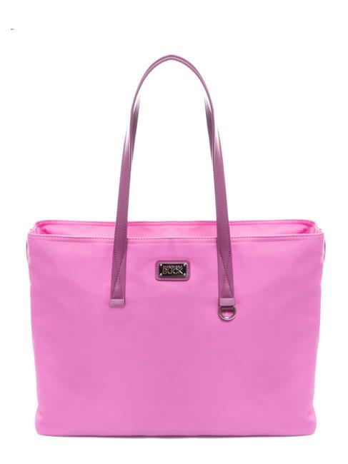 MANDARINA DUCK STYLE Geantă shopper de umăr bulă roz - Genți femei