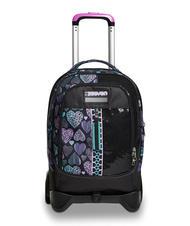 SEVEN PATCHYHEART GIRL JACK Rucsac troler detasabil cu 2 roti negru - Rucsacuri cu role - 1