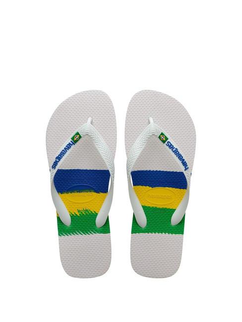 HAVAIANAS BRASIL TECH Papuci flip-flop alb - Pantofi unisex