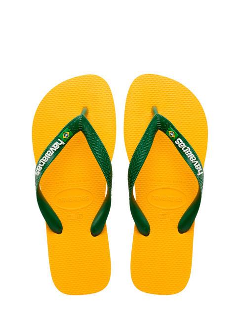 HAVAIANAS BRASIL LOGO Încălțăminte bărbătească pop galben - Pantofi unisex