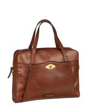 THE BRIDGE BARBARA Servietă din piele cu curea de umăr BROWN - Serviete birou - 1