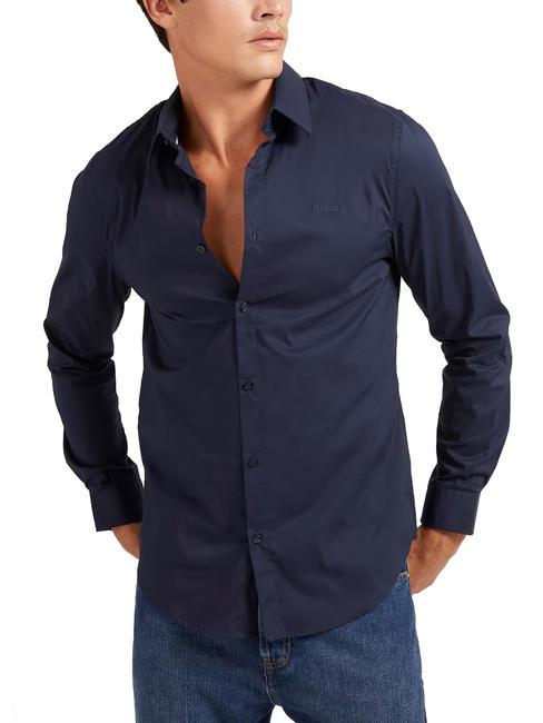 GUESS CORE  Cămașă din bumbac elastic smartblue - Cămăși pentru bărbați