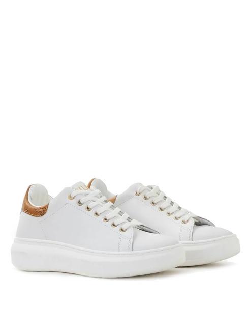 ALVIERO MARTINI PRIMA CLASSE GEO Adidași din piele fabricați în Italia alb - Pantofi femei