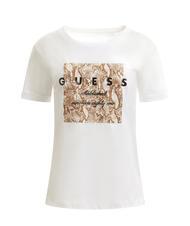 GUESS RELAXED Tricou cu inel alb purpuriu - tricou - 1