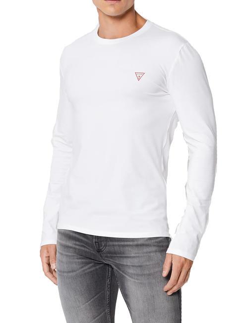 GUESS MINI TRIANGLE Tricou cu maneca lunga alb purpuriu - tricou