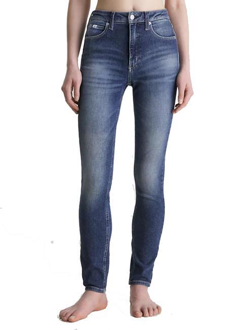 CALVIN KLEIN CK JEANS HIGH RISE Blugi skinny denim închis la culoare - Jeans