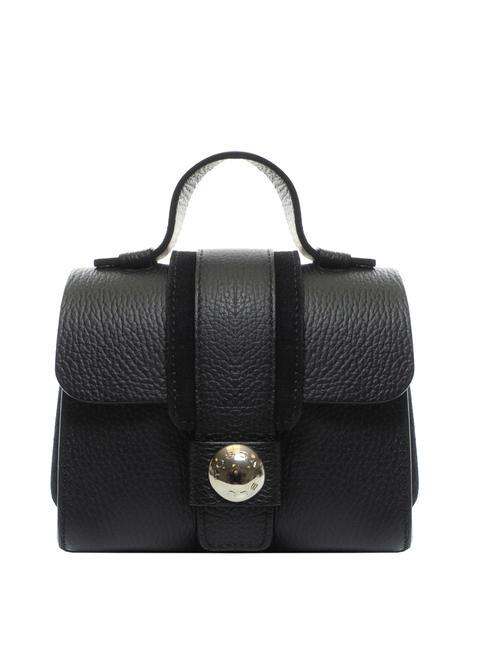 TOSCA BLU DUBROVNIK Mini geanta portbagaj din piele negru - Genți femei