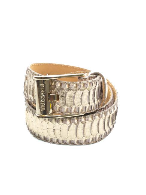 TRUSSARDI XENO Cureaua din piele laminata, poate fi scurtata stâncă - Curele