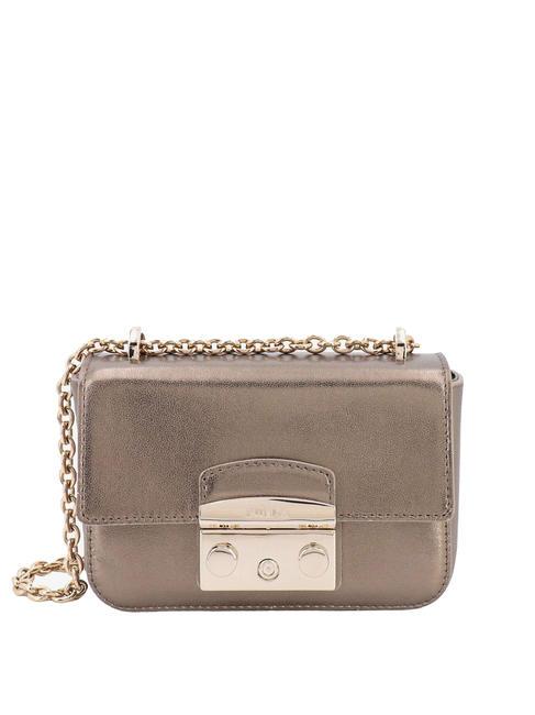 FURLA METROPOLIS Mini geanta de umar culoare auriu-bronz - Genți femei
