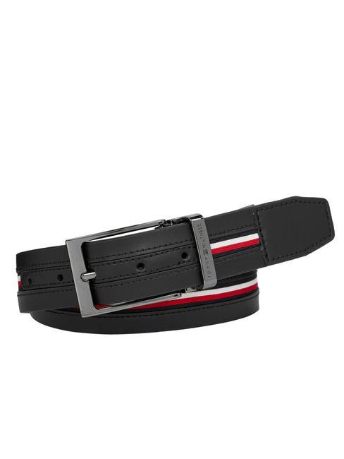 TOMMY HILFIGER LEATHER Curea de piele negru - Curele