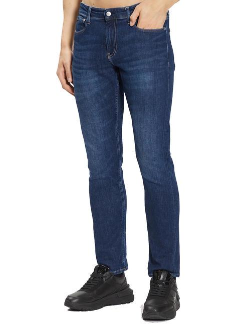 CALVIN KLEIN CK Jeans Blugi slim fit denim închis la culoare - Pantaloni