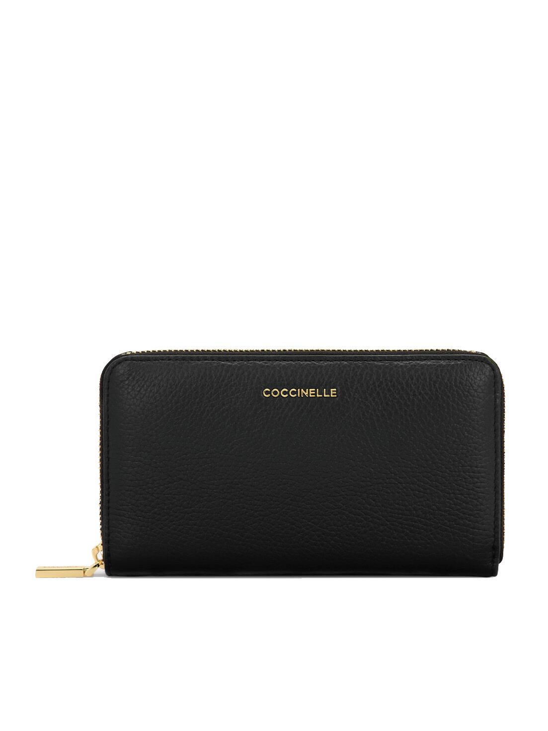 National semaphore Breeze Coccinelle Metallic Soft Portofel Din Piele Texturată Cu Fermoar Negru - Cumpără La Prețuri De Outlet! National semaphore Breeze Coccinelle Metallic Soft Portofel Din Piele Texturată Cu Fermoar Negru - Cumpără La Prețuri De Outlet!