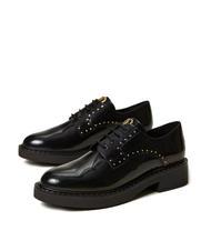 TWINSET STUDS Pantof din piele cu șireturi negru - Pantofi femei - 1