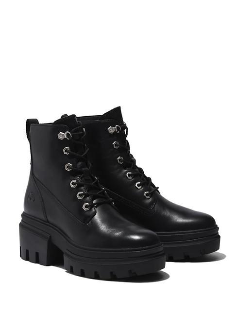TIMBERLAND EVERLEIGH 6 INCH Botine inalta din piele Jetblack - Pantofi femei