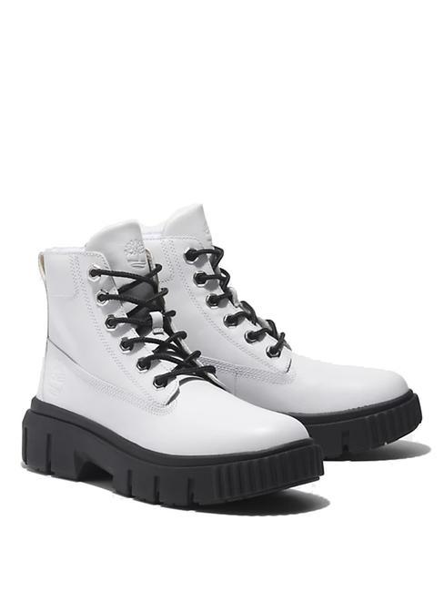 TIMBERLAND GREYFIELD Botine din piele alb - Pantofi femei