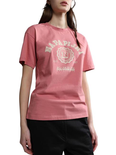 NAPAPIJRI S-MORENO Tricou din bumbac lulu roz - tricou
