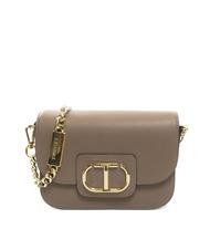 TWINSET OVAL T Curea de umar cu clapa taupe - Genți femei - 1