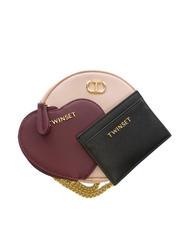 TWINSET OVAL T Set cu plic si suport card roz cețos - Truse de toaletă - 1