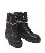 GUESS CAMPIONARIO - ODYSSE Cizme de lupta matlasate cu lant BLACK - Pantofi femei - 1