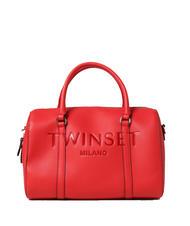TWINSET LOGO EMBOSSED Geanta portbagaj cu curea de umar mac - Genți femei - 1