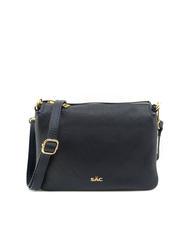 LESAC SIMONA Geantă de umăr din piele Tris dollar - Genți femei