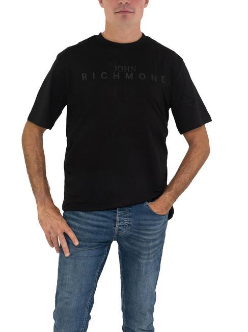 JOHN RICHMOND ELVINS Tricou de bază negru/negru - tricou